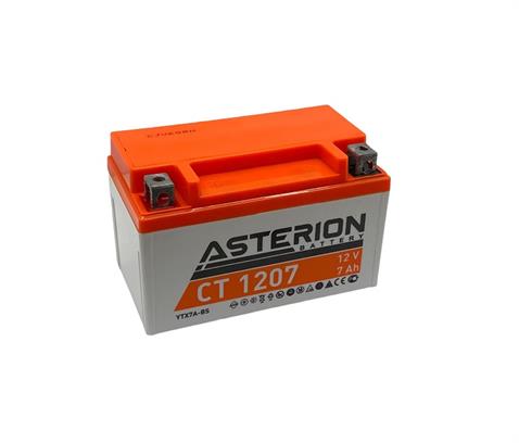 ASTERION 12V 7 AH MOTOSİKLET AKÜSÜ 105 A (150*86*94) (YTX7A-BS) (TERS) (AGM)