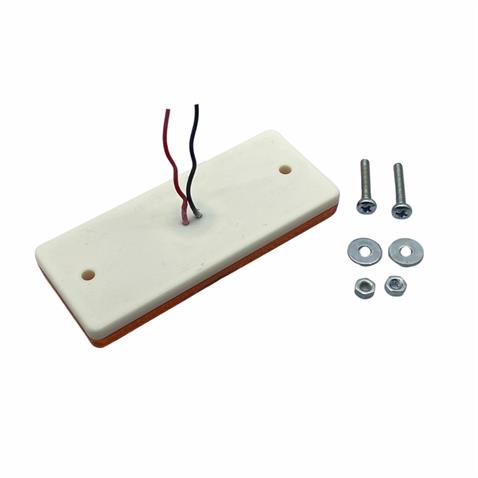 12V-24V YAN SİNYAL LAMBASI DORSE SİDE MARKER SARI (4 LEDLİ) (105*44 MM) (E37)