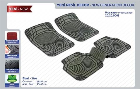 ARAÇ PASPASI DEKORLU-KOKUSUZ (GRİ) (5 PARÇA) UNIVERSAL