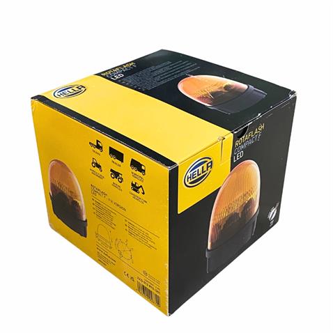 HELLA 9V-32V ÇAKAR TEPE LAMBA LEDLİ SARI (141*157 MM)