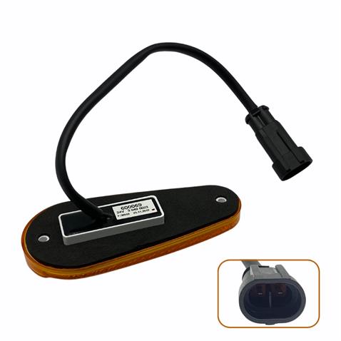 FARPLAS 24V YAN SİNYAL LAMBASI (3 LEDLİ) (SOKETLİ) SARI YM