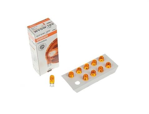 OSRAM 12V DİPSİZ AMPUL T10 5W SARI