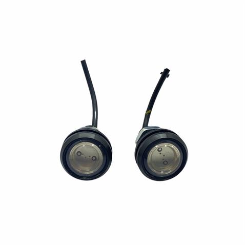 12V GÜNDÜZ SÜRÜŞ-AYNA ALTI LED KIRMIZI (MERCEKLİ) (9/22 MM) (2 AD)