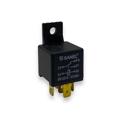 SANEL 12V RÖLE 5 UÇLU 30 A (ÇİFT PLATİN) (30-85-86-87-87a)