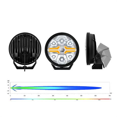 HELLA 12V-24V LED LAMBA OFF-ROAD YUVARLAK 3000 SARI-BEYAZ (198.5 MM)