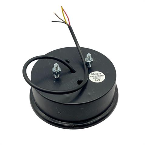 24V PARK-SİNYAL-STOP LAMBASI LEDLİ (YUVARLAK) GÜLERYÜZ COBRA-MITSUBISHI-OTOKAR-TEMSA (122 MM)