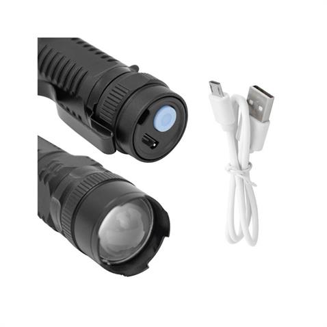 EL FENERİ COB LED (3 FONKSİYONLU-ZOOMLU) (USB ŞARJLI) (300 MT MENZİL) (100*26 MM)