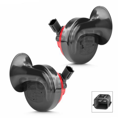 SEGER 12V DADAT KORNA 110 dB 400/500 HZ (MOLEX SOKETLİ) (TAKIM) HYUNDAI