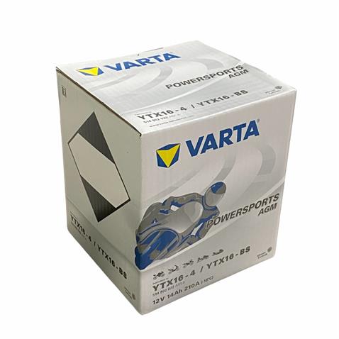 VARTA 12V 14 AH MOTOSİKLET AKÜSÜ AGM 210 A (EN) (150*87*161) (YTX16-4) (YTX16-BS) (A514) (TERS)