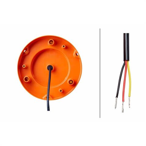 HELLA 12V-24V DÖNER-ÇAKAR TEPE LAMBA LEDLİ (SARI) (FONKSİYONLU) (165*185 MM)