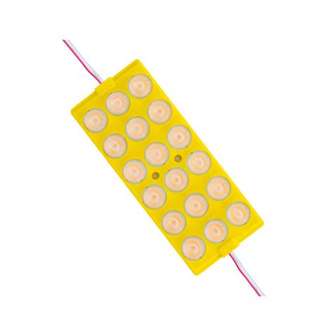 12V MODUL LAMBA 18-LEDLİ (CAMLI) KABLOLU SARI (137*57 MM)