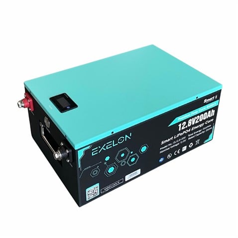 EXELON 12V 200 AH LITHIUM DEEP CYCLE AKÜ (SMART LIFePO4 BATTERY) 2560Wh (460*290*221) (21 KG)