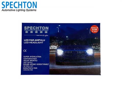 SPECHTON 9V-36V H7 CSP LED XENON FAR AMPUL SETİ 6500K 9600 LÜMEN
