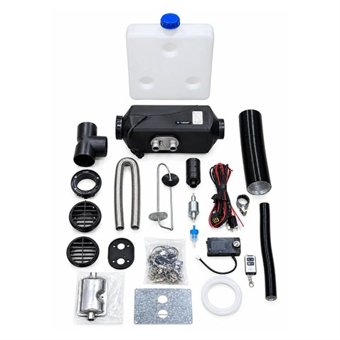 24V KOMPLE SABİT DİZEL KABİN ISITICI 5 KW D4 KUMANDALI BLUETOTHLU (WEBASTO) UNIVERSAL