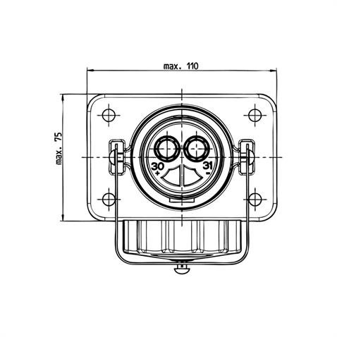 ERICH JAEGER TREYLER SOKET (NATO KONNEKTÖR) (2Lİ DİŞİ) (35 MM/50 MM KABLO UYUMLU) (KIRILMAZ METAL)
