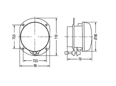 HELLA SPOT FARI FORD CARGO 2003 > SİS H7 (AMPULLÜ)