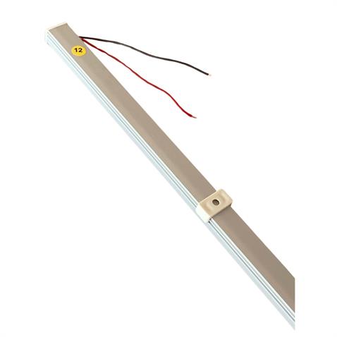 12V FLORESAN TAVAN LAMBASI LEDLİ ANAHTARLI SARI (ŞEFFAF CAM) (100 CM)