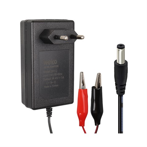 12V ŞARJ REDRESÖRÜ (AKÜ ŞARJ CİHAZI) (ADAPTÖRÜ) (OTOMATİK IŞIKLI 1 A)