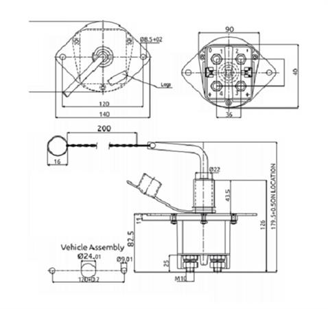 TIR DEVRE KESİCİ METAL EM (ÇİFT KUTUPLU)