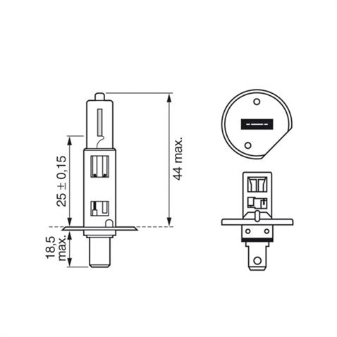 BOSCH 24V H1 AMPUL 70W