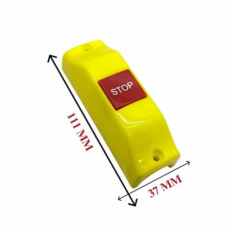 DURACAK (STOP) İKAZ BUTONU BORU TİP SARI (DİK) (111*37 MM) BELEDİYE OTOBÜSÜ