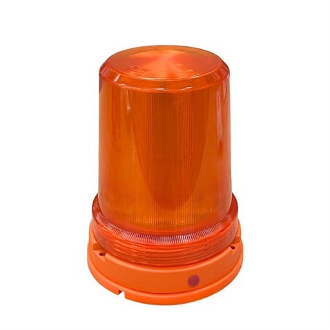 WOLFRAM 12V-24V DÖNER-ÇAKAR TEPE LAMBA LEDLİ (SARI) (10 FONKSİYONLU) (165*210 MM)