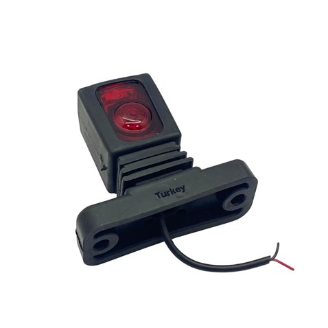12V-24V DORSE DIŞ İŞARET BOYNUZ LAMBASI LEDLİ KISA DÜZ (LEDLİ) SARI-KIRMIZI-BEYAZ