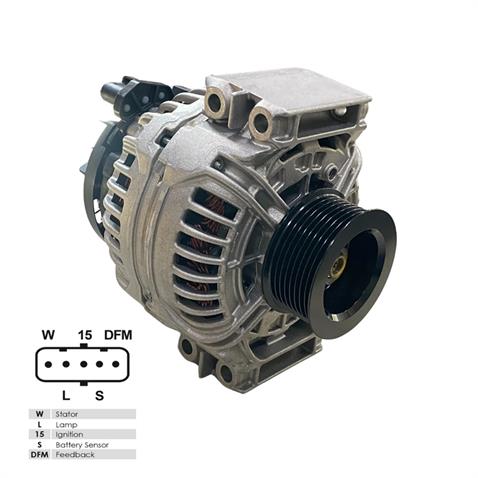 BOSCH 24V ALTERNATÖR DİNAMO 100 A (W-L-15-S-DFM) (SOKETLİ 5 FİŞ) SCANIA 