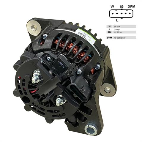 24V ALTERNATÖR DİNAMO PRESTOLITE TİPİ 120 A (5 FİŞ SOKETLİ) (W-L-IG-.-DFM) NEW HOLLAND