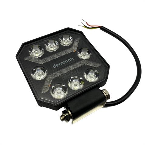 DEMMON 9V-32V OFF-ROAD LED ÇALIŞMA LAMBASI KARE (SARI-BEYAZ) (110*110*37 MM)