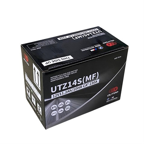 OUTDO 12V 11.2 AH MOTOSİKLET AKÜSÜ AGM TECH 230 A (EN) (150*86*111) (YTZ14S) (UTZ14S-MF)