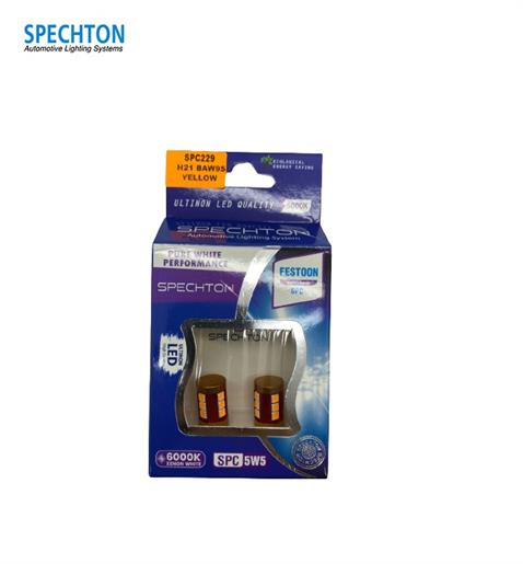 SPECHTON 12V H21 AMPUL 12 LEDLİ SARI (BAY9s) (2 AD)