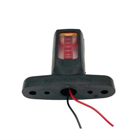 12V-24V DORSE DIŞ İŞARET BOYNUZ LAMBASI LEDLİ KISA DÜZ (LEDLİ) SARI-KIRMIZI-BEYAZ