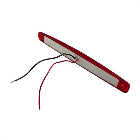24V PARMAK LAMBA 12-LEDLİ KIRMIZI (170*17 MM)