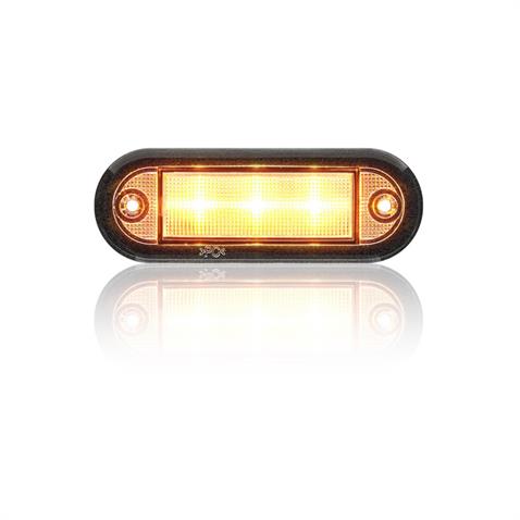 SANEL 12V BASAMAK AYDINLATMA LAMBASI SARI (6 LEDLİ) (85*30 MM)