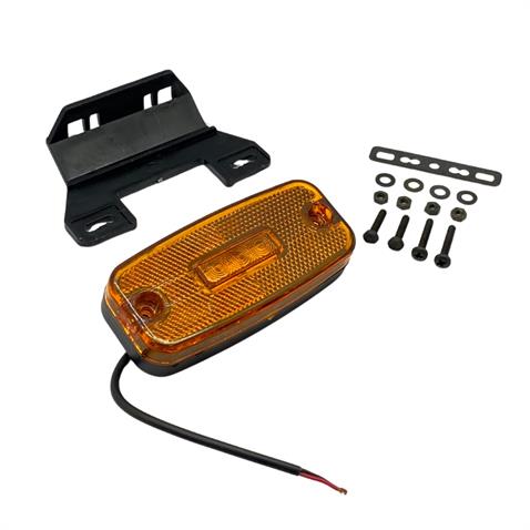 12V-24V DORSE YAN SİNYAL LAMBA SİDE MARKER (3 LEDLİ) (DIŞA BAĞLANTI) (OVAL) (111*52 MM)