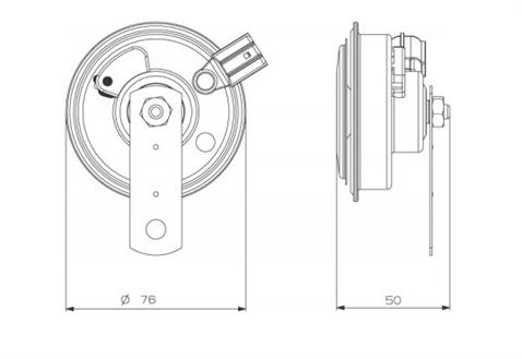 SEGER 12V DİDİT KORNA 118 dB 420 HZ İNCE SES (SOKETLİ) HONDA