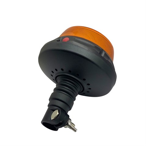 WOLFRAM 12V-24V ÇAKAR TEPE LAMBA LEDLİ BORU TİP ALÇAK SARI 10 FONKSİYONLU BUTONLU (140*173 MM)