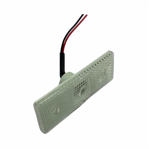 12V-24V YAN SİNYAL LAMBASI SİDE MARKER (TEK LEDLİ) (ŞEFFAF-MAVİ)