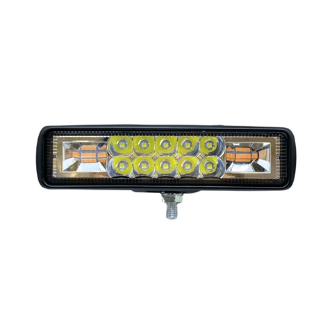 10V-30V LED ÇALIŞMA LAMBASI (OFF-ROAD) SARI-BEYAZ 15W SARI ÇAKARLI (151*39 MM)