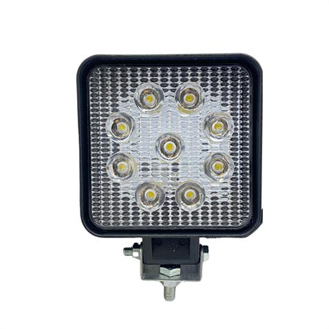 12V-110V ÇALIŞMA LAMBASI KARE (9 X 3W POWER LEDLİ) (108*108*28 MM)