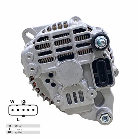 24V ALTERNATÖR DİNAMO MITSUBISHI TİPİ 130 A (5 FİŞ SOKETLİ) (W-L-IG . .) FORD CARGO