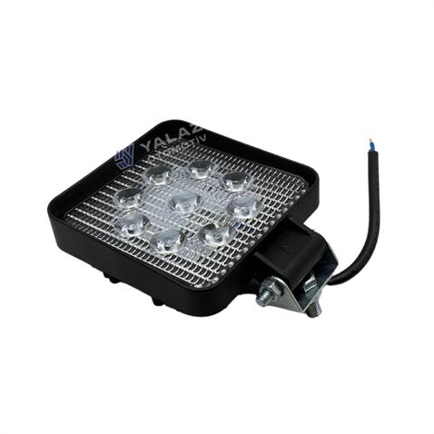 8V-110V ÇALIŞMA LAMBASI KARE (9 X 3W POWER LEDLİ) (108*108*40 MM)