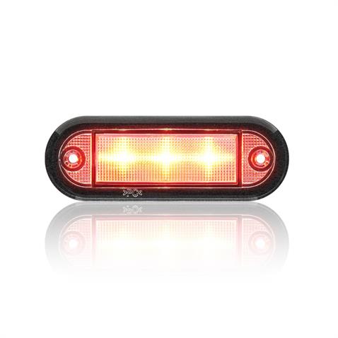 SANEL 12V BASAMAK AYDINLATMA LAMBASI KIRMIZI (6 LEDLİ) (85*30 MM)