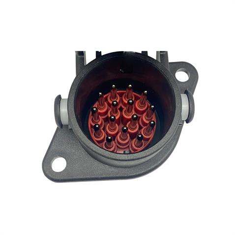 AYDIN TIR DORSE ELEKTRİK SOKETİ (RÖMORK FİŞİ) (15Lİ DİŞİ) (KIRMIZI KAPAKLI)