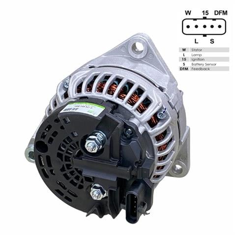24V ALTERNATÖR DİNAMO 110 A (5 FİŞ SOKETLİ) (W-L-15-S-DFM) MAN TGA/TGL/TGM/TGS