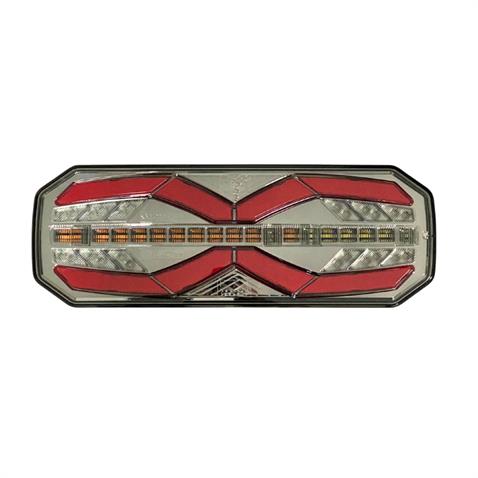 ASPOCK 12V-24V STOP LAMBASI (NEON LEDLİ-KAYAR SİNYALLİ) (4 FONKSİYONLU) (365*130*35 MM) E BELGELİ