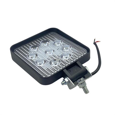 12V-110V ÇALIŞMA LAMBASI KARE (9 X 3W POWER LEDLİ) (108*108*28 MM)