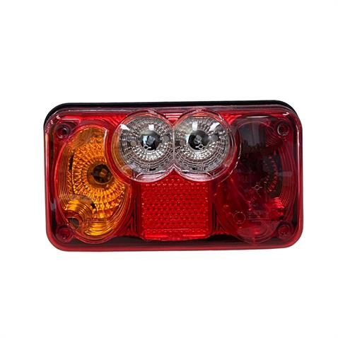 STOP LAMBASI PLAKALI (6-FONKSİYONLU) (192*107 MM) UNIVERSAL TİP KARAVAN SOL