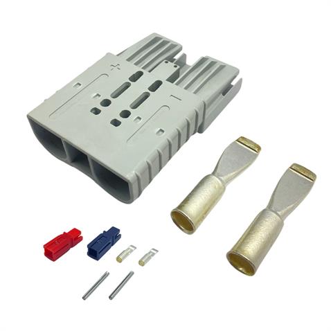 600V ELEKTRİKLİ FORKLİFT AKÜ SOKETİ 320 A 70 MM (GRİ) (ÇAP:85 BOY:125 MM)